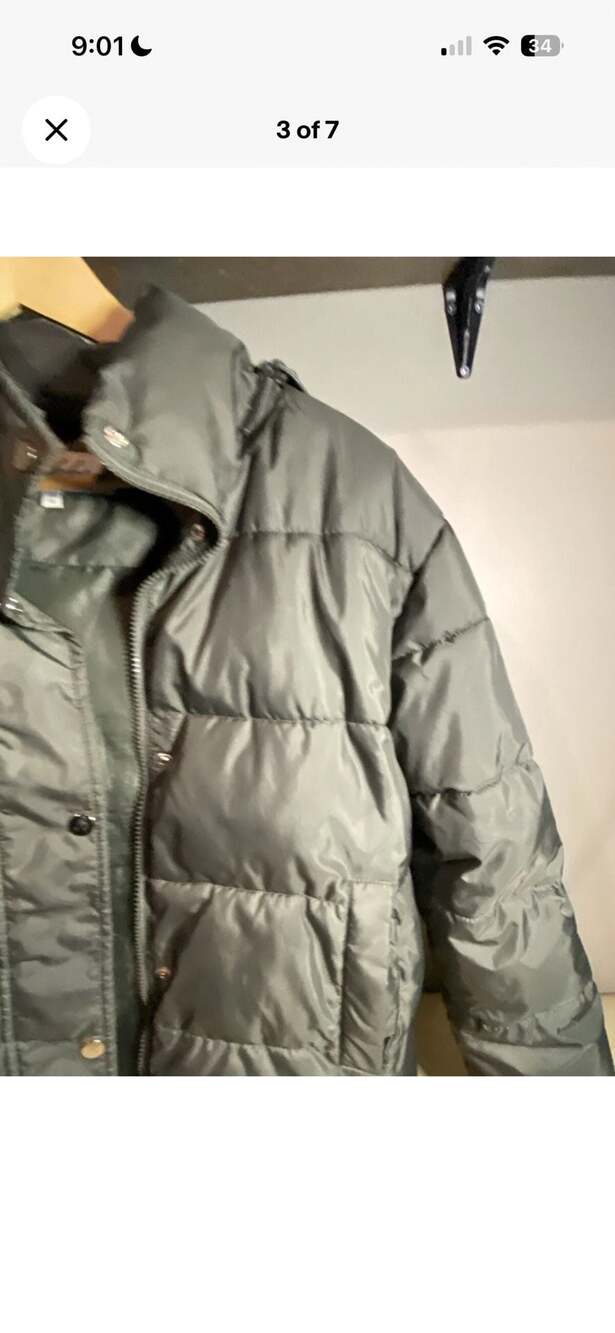 Sebby Collection Women's Quilted Puffer Jacket with Removable Hood - Picture 3 of 7